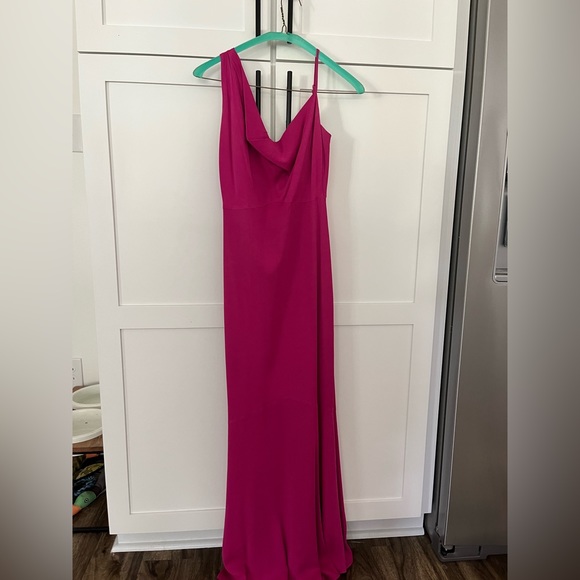 Nicole Miller Pink Formal Gown. Worn once. Dry cleaned after. - Picture 3 of 6